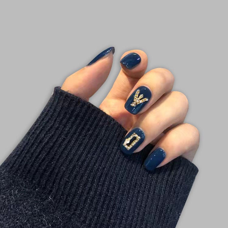 nail art extension kit -Blue Gold