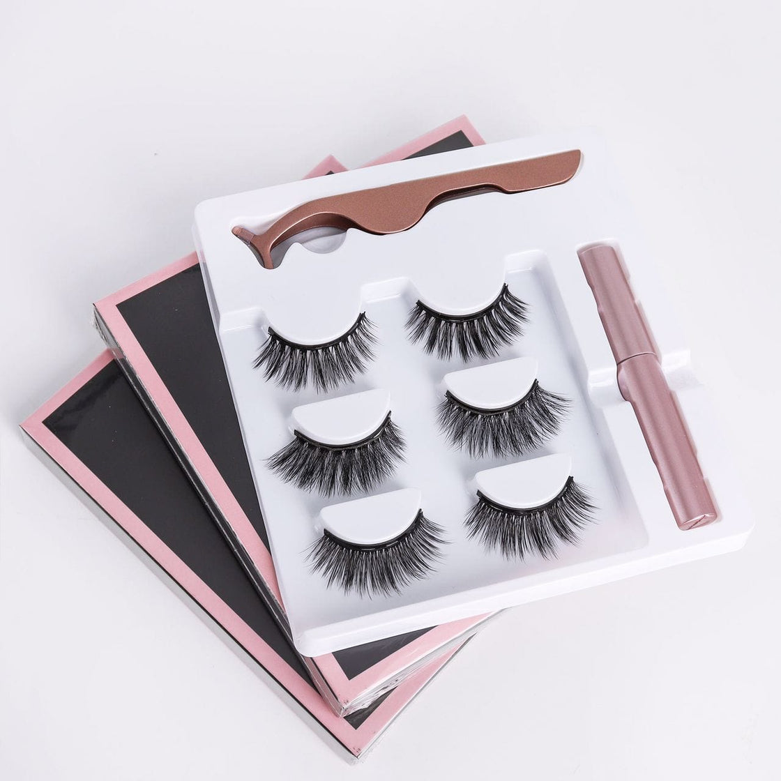 SMOOKY 3D Magnetic Eyelashes Natural Looking-Pack(A) of 3 (Medium to Heavy)(Without Magnetic Glue)