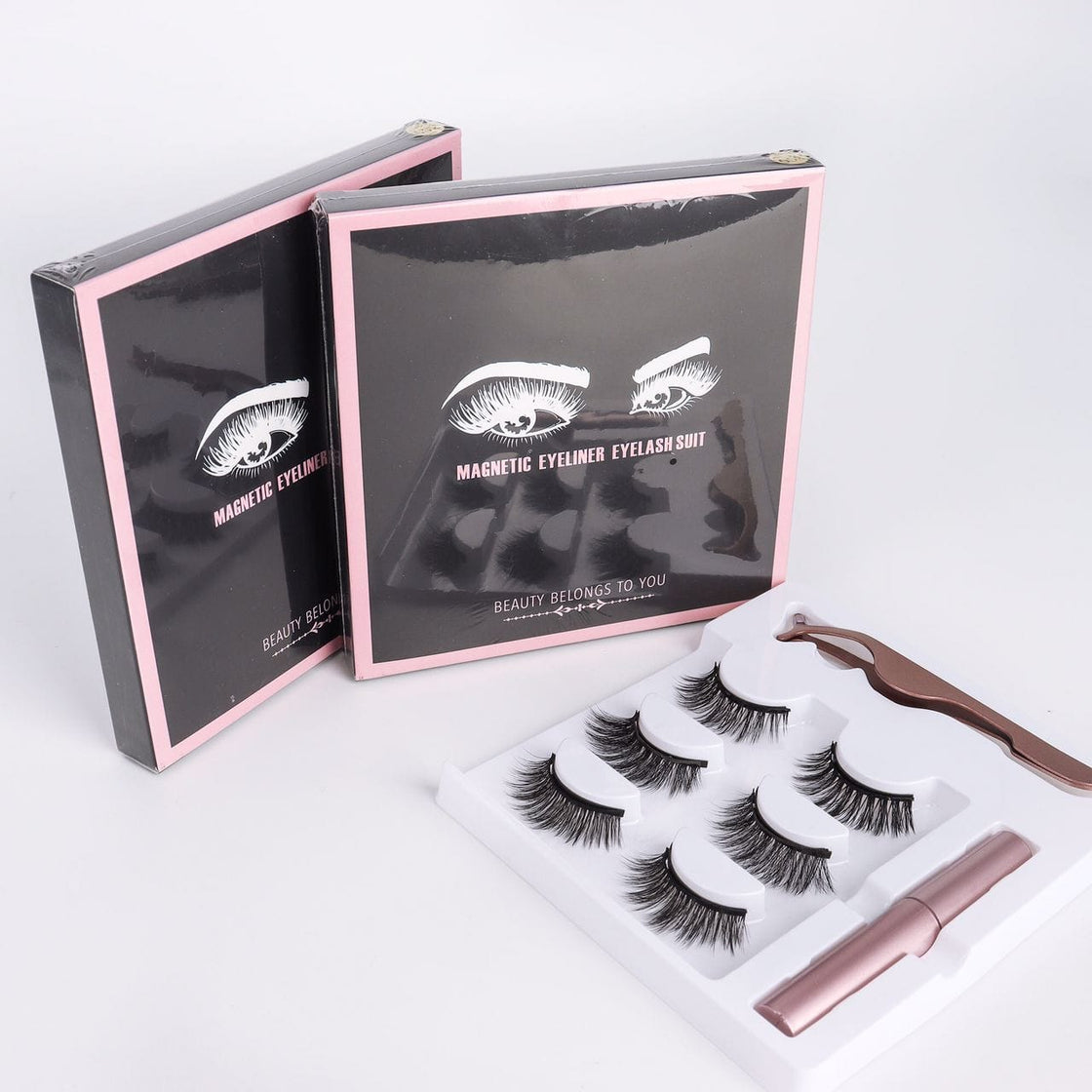 SMOOKY 3D Magnetic Eyelashes Natural Looking-Pack(A) of 3 (Medium to Heavy)(Without Magnetic Glue)